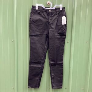 Women's Coated Skinny Jeans Pants 28" Inseam Size 6